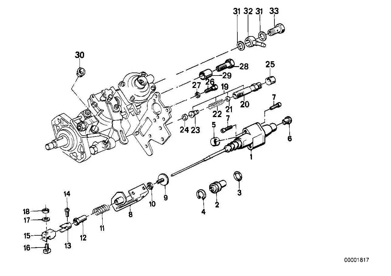 BMW Zylinderschraube E36 E23 E28 E30 K41 R22 R28 07119919906