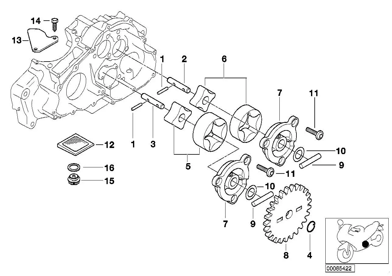 BMW Anlaufscheibe K15 11417700131