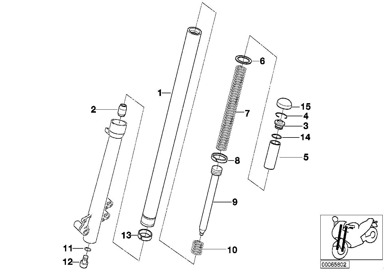 BMW Dichtung K22 K23 K32 K33 K71 K73 K80 K81 K82 K83 K84 R13 31422312710