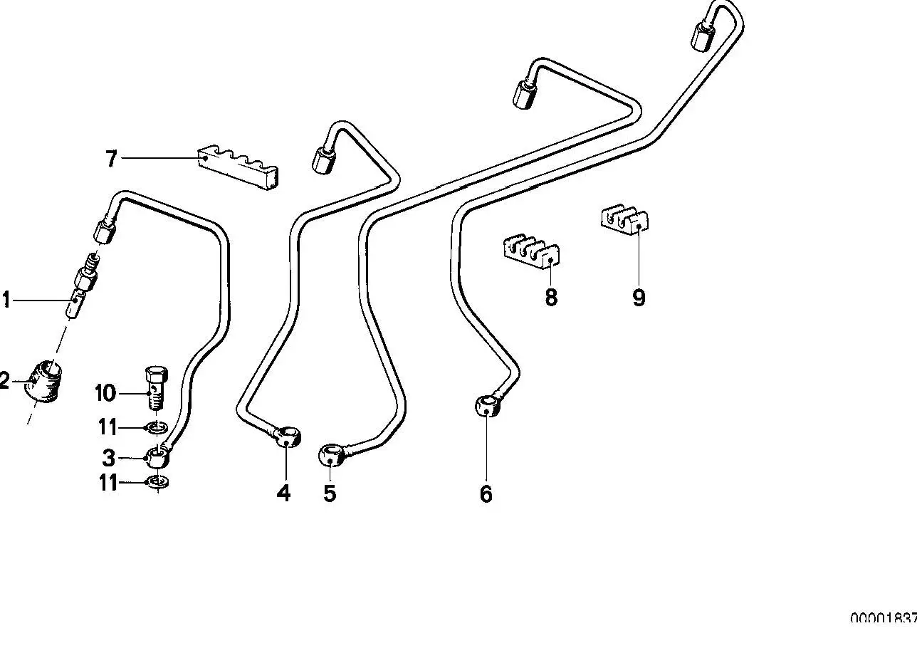 BMW Einspritzventil E12 E21 E28 E30 13531266436