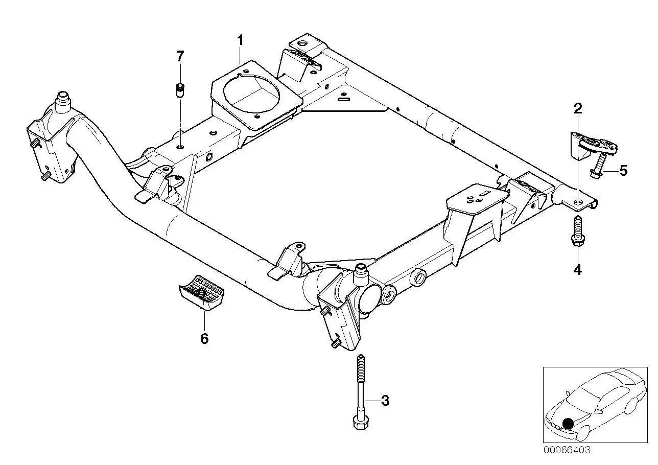 BMW Adapter rechts E46 31106768294 - 3er E46