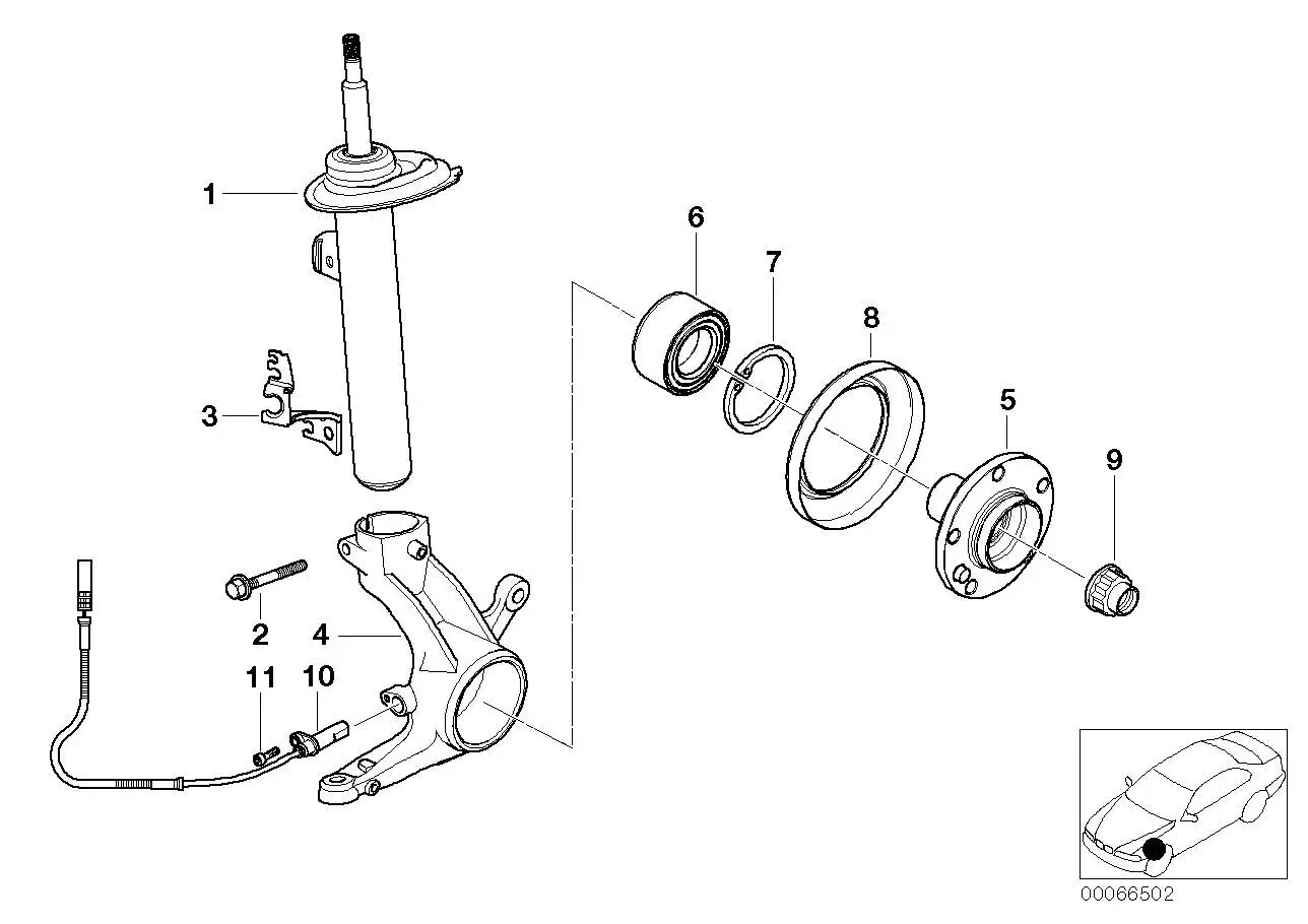 BMW Staubschutzmanschette E46 31211093696 - 3er E46