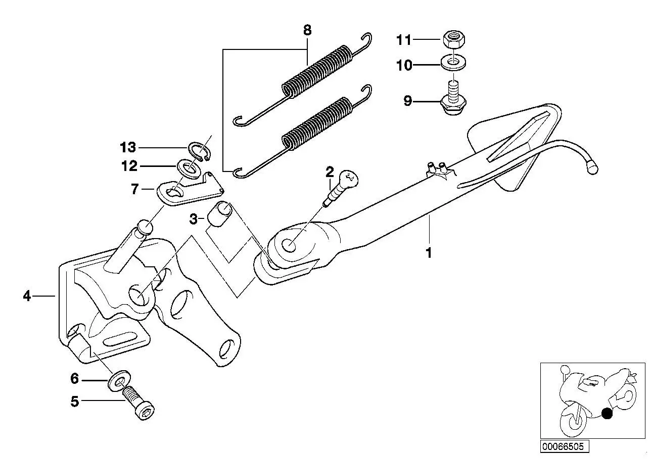 BMW Halter Zugfeder 46532335322 - Bildposition 07