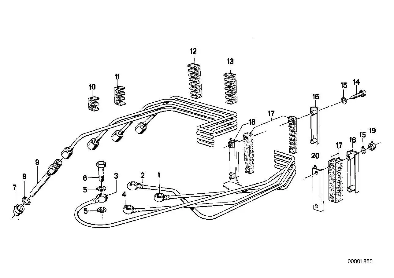 BMW Einspritzventil E12 E21 13531261685 - Bildposition 09