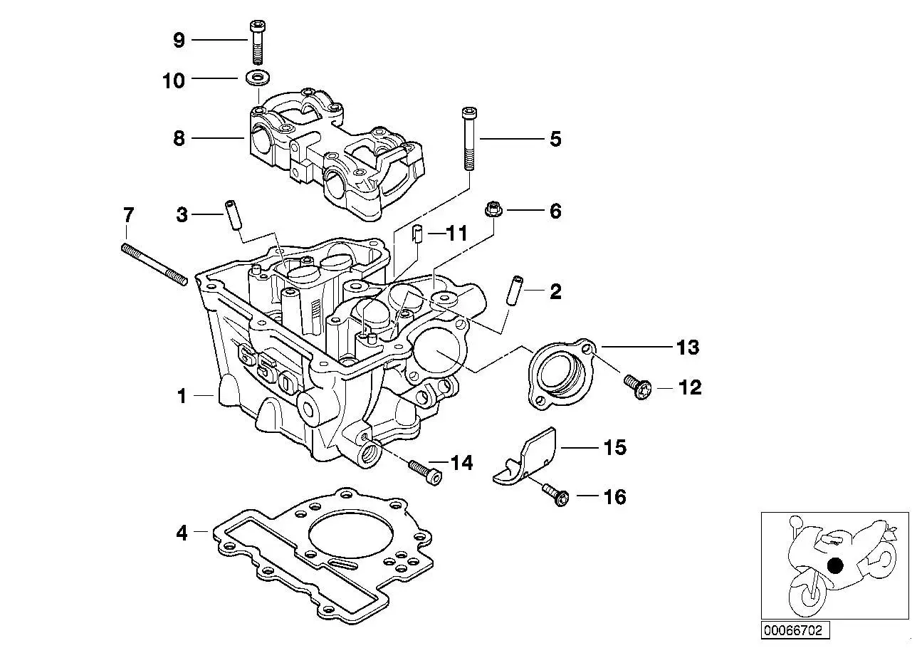 BMW Sechskantmutter K15 R13 11127687231
