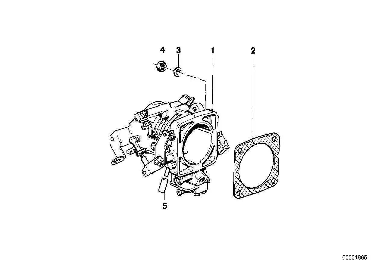 BMW Dichtung asbestfrei E23 E24 E28 E32 E34 13541270894 - 5er E28