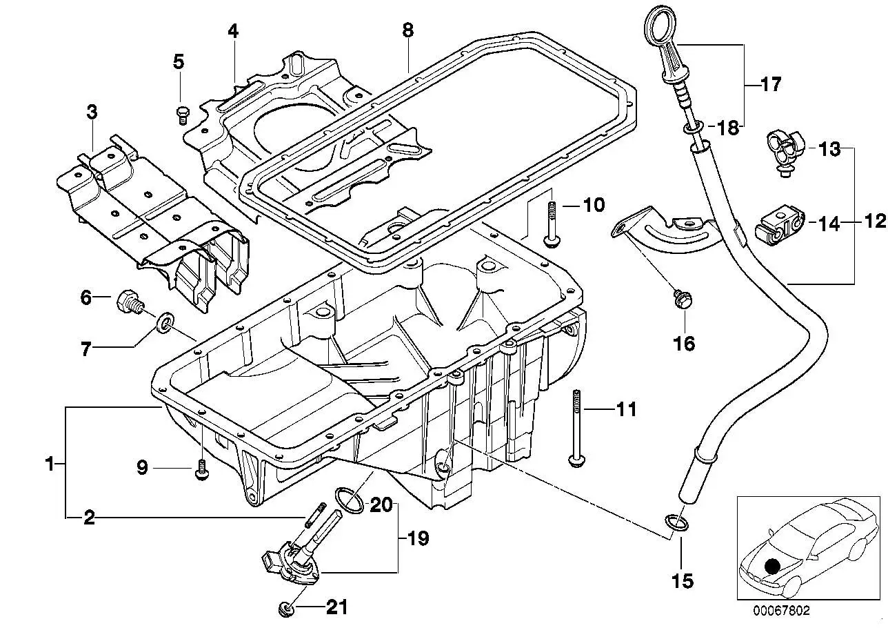 BMW Kabelhalter E39 61138352829 - 5er E39 Limousine - Touring, C1