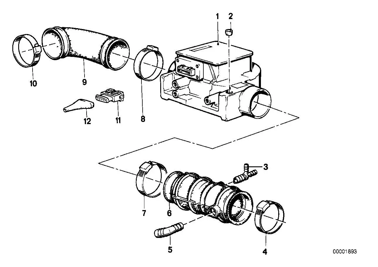 BMW Winkelstück E23 E24 E28 E31 E32 E34 E38 E39 13541272473 - 5er