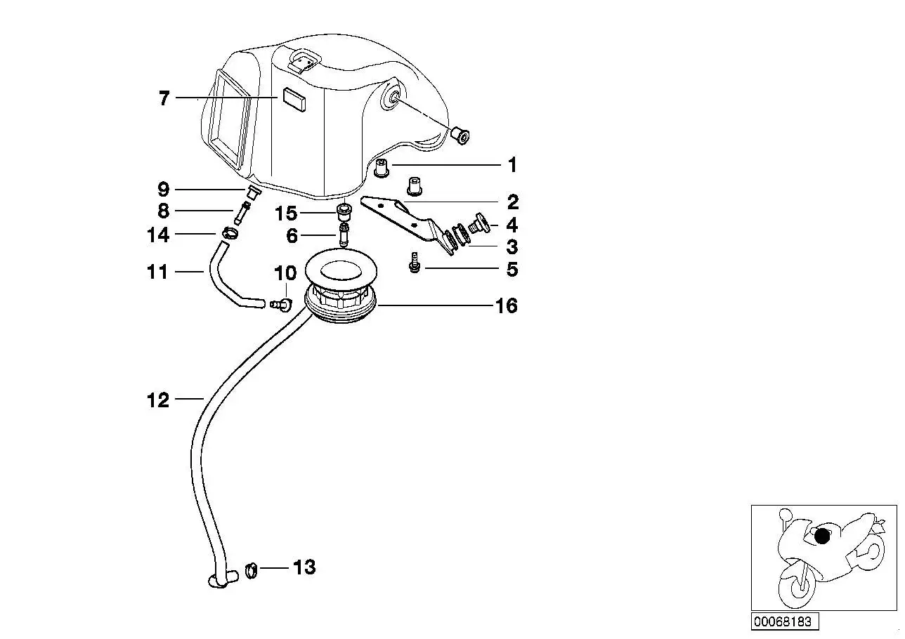 BMW Ansaugrohr R13 13712343566 - Bildposition 16