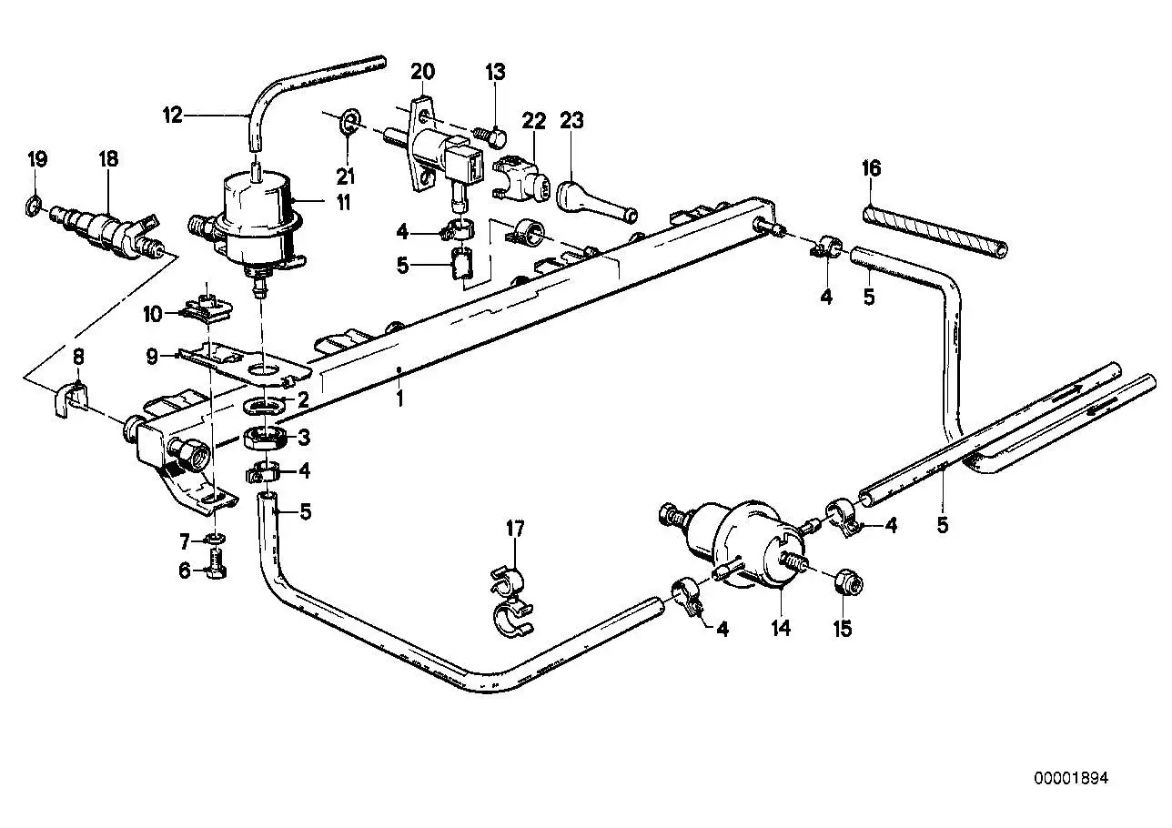 BMW Einspritzventil E23 E24 E28 13641276149 - 5er E28, 6er E24, 7