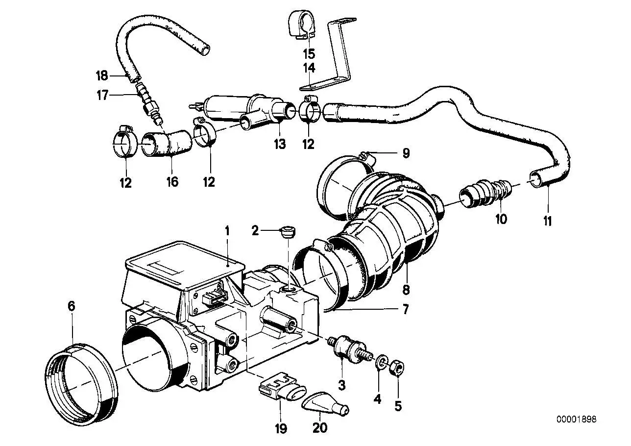 BMW Schlauch E28 E30 11631278051