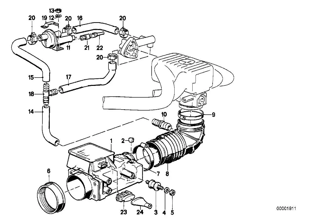 BMW Faltenbalg E28 E30 13541285237
