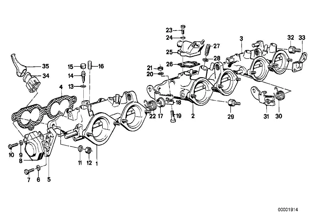 BMW Dichtung asbestfrei E24 E28 13541315081 - Bildposition 04