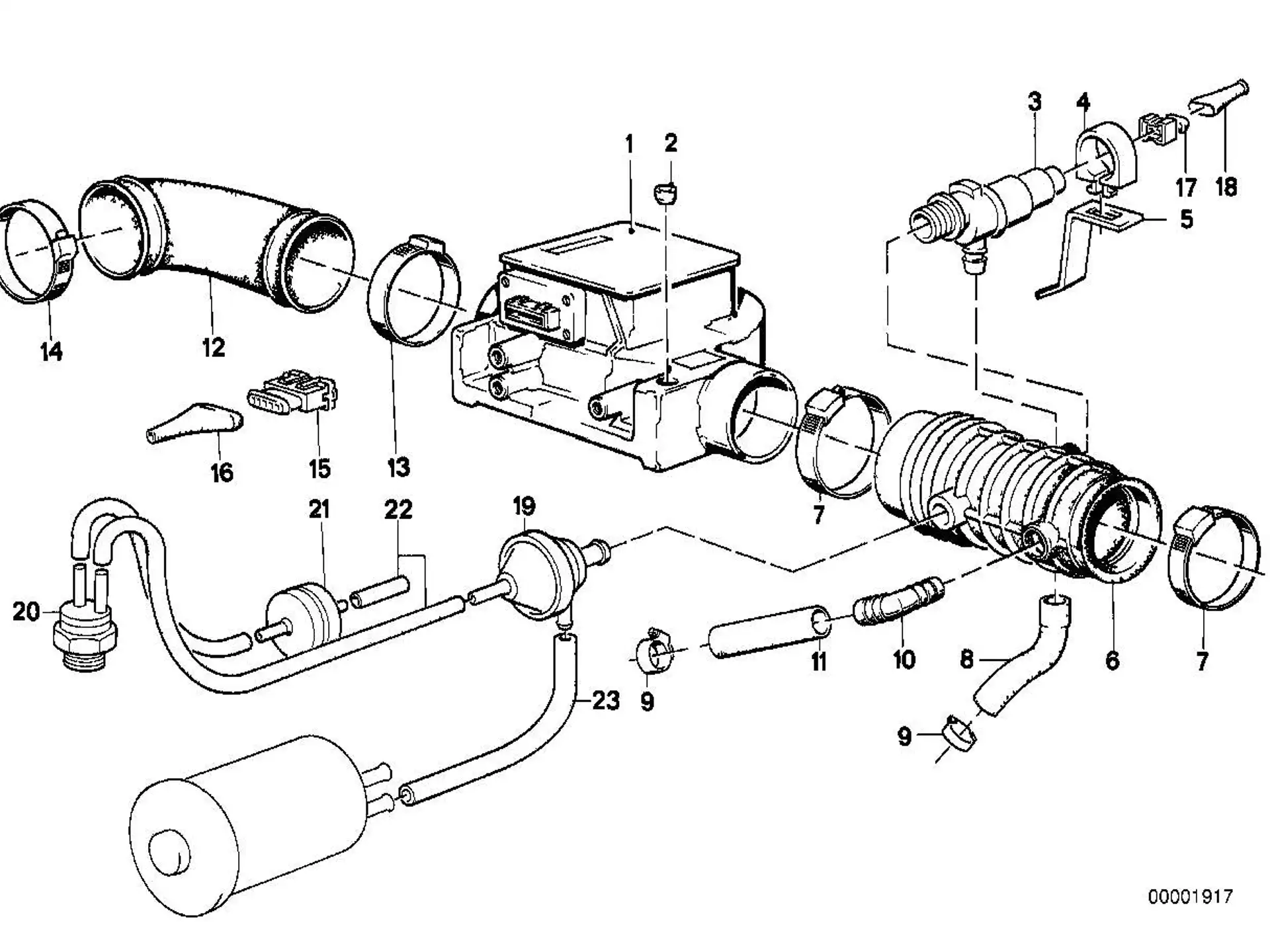 BMW Schlauch E23 E24 E28 E32 E34 13411710793