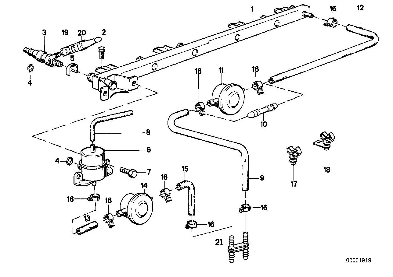 BMW Kraftstoffschlauch A73 E28 E30 E31 E32 E34 E36 E38 E39 E46 E5