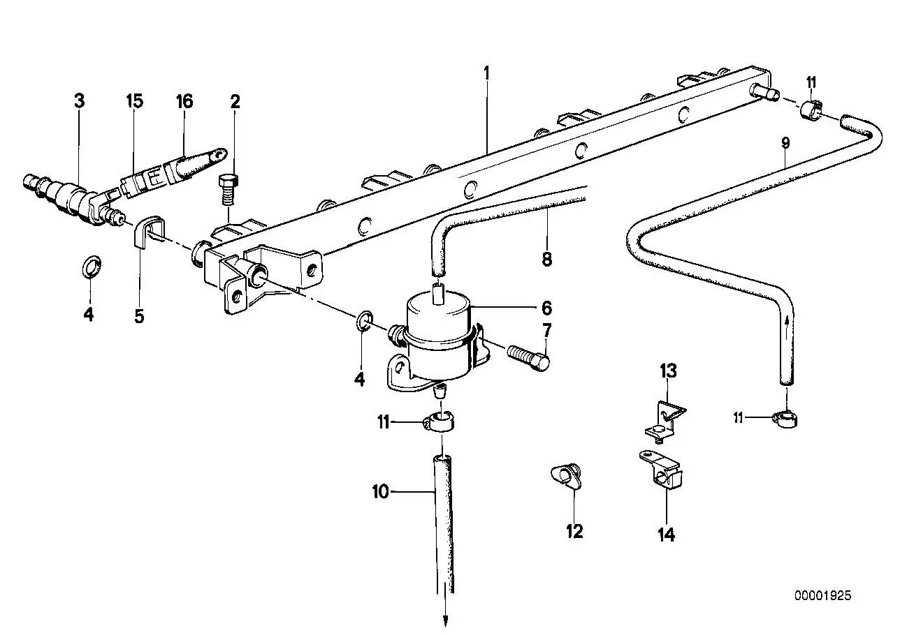 BMW Kraftstoffschlauch E24 E32 13311718974