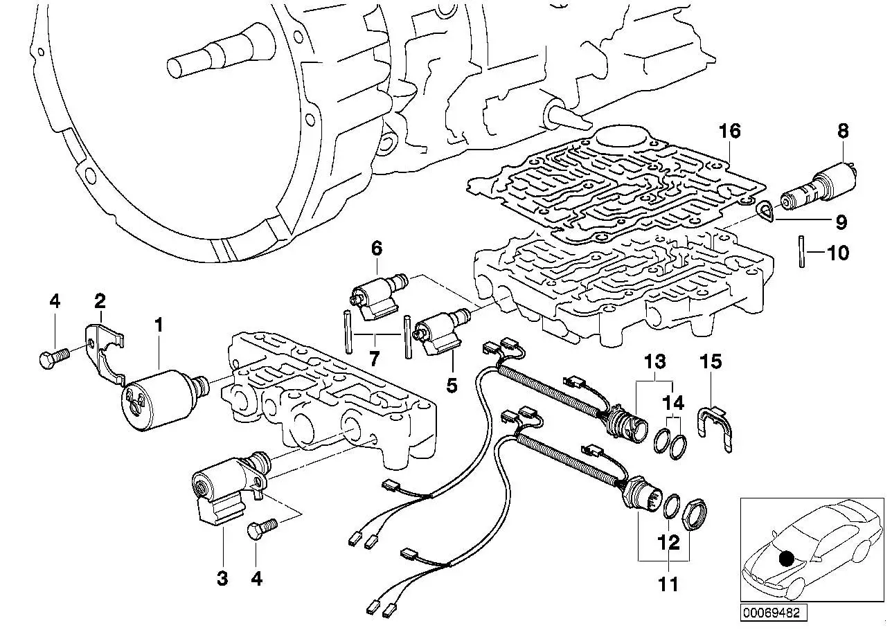 BMW Kabelsatz E34 E36 24361421368