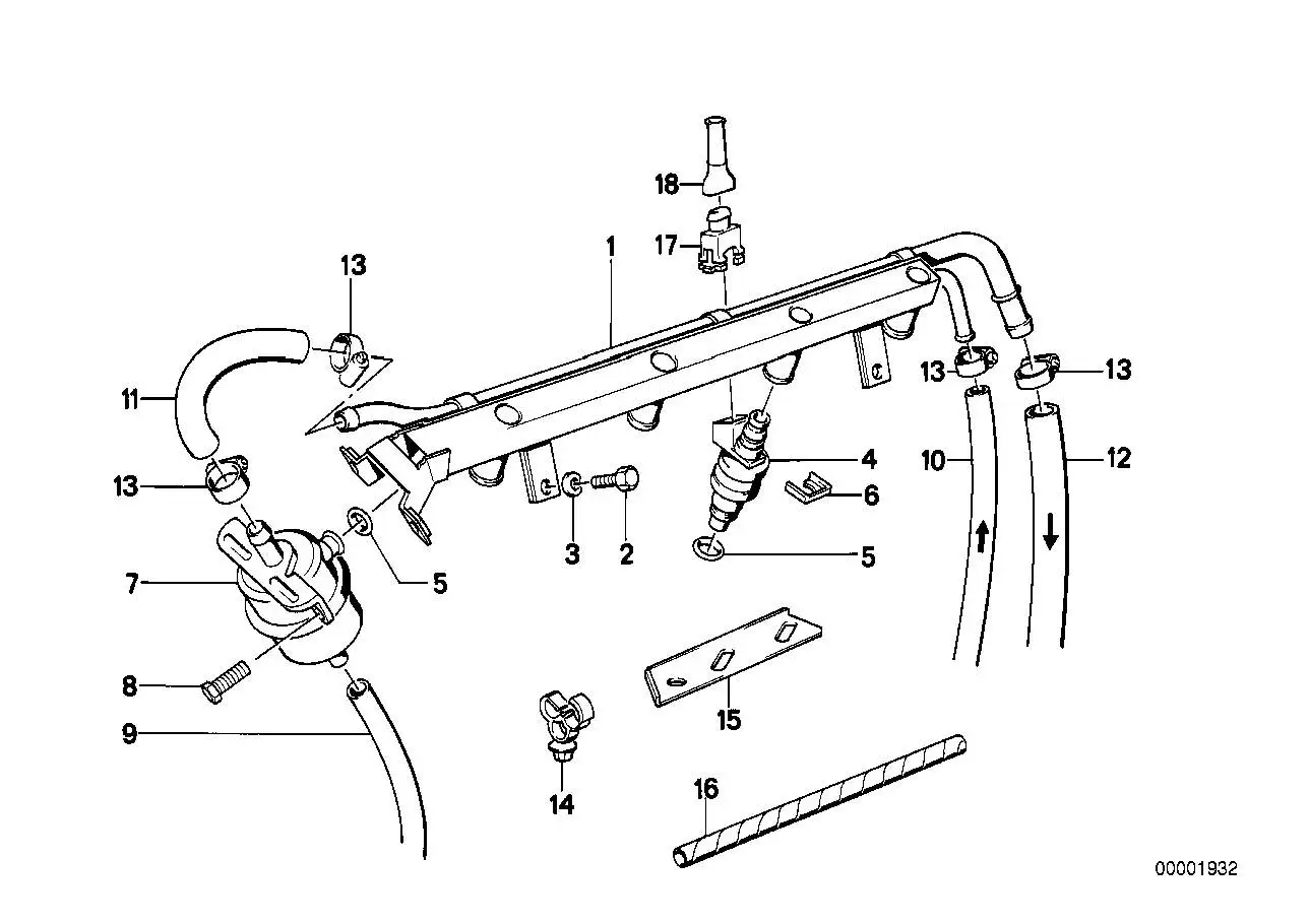BMW Leitungshalter E30 E31 E32 E34 E36 E38 E46 E60 E61 E63 E64 E6