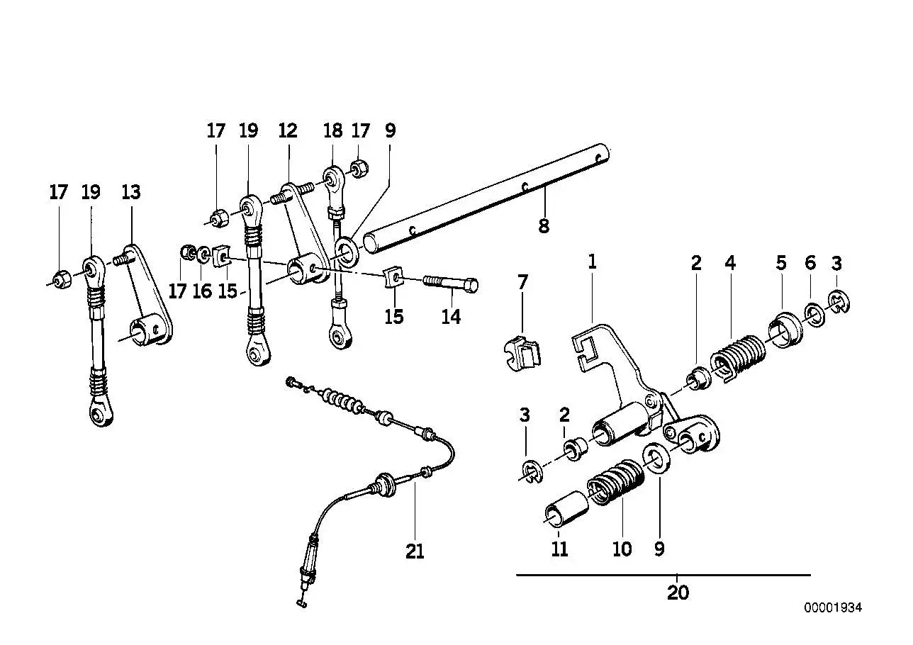 BMW Betätigungshebel 13541308263 - Bildposition 12