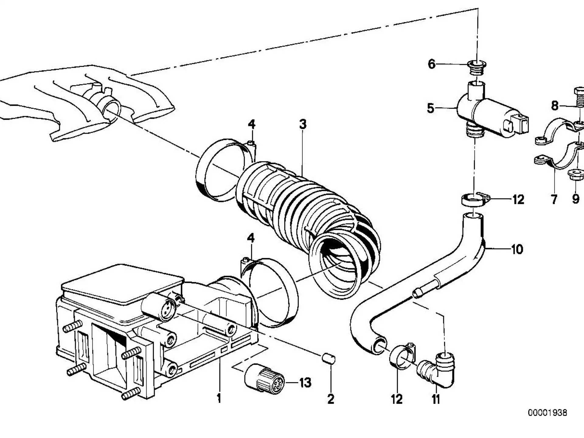 BMW Faltenbalg E30 13711709754