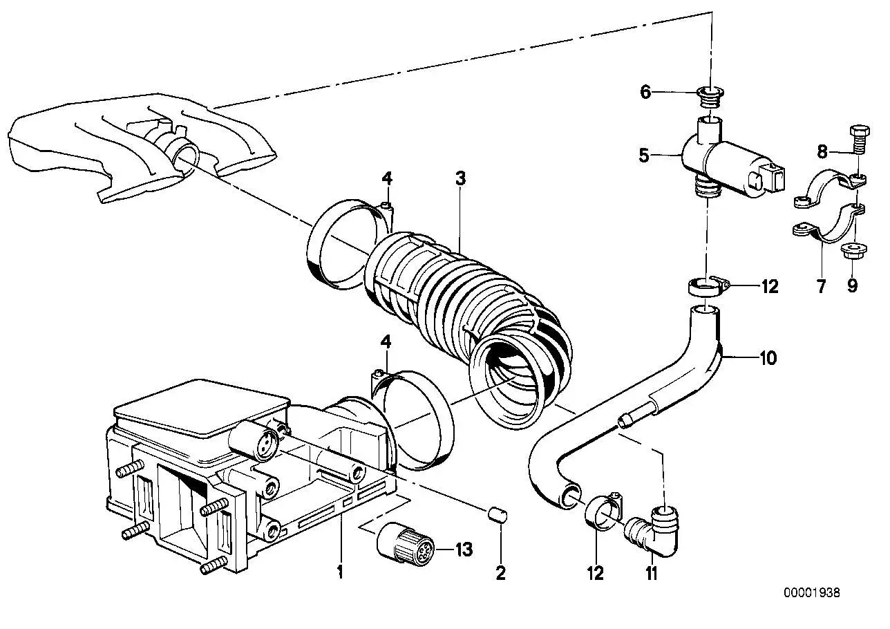 BMW Gummimuffe E30 E34 13411247344 - Z1 E30, 5er E34