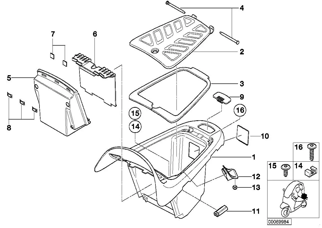 BMW Dämpfungsgummi 16112329055 - Bildposition 07