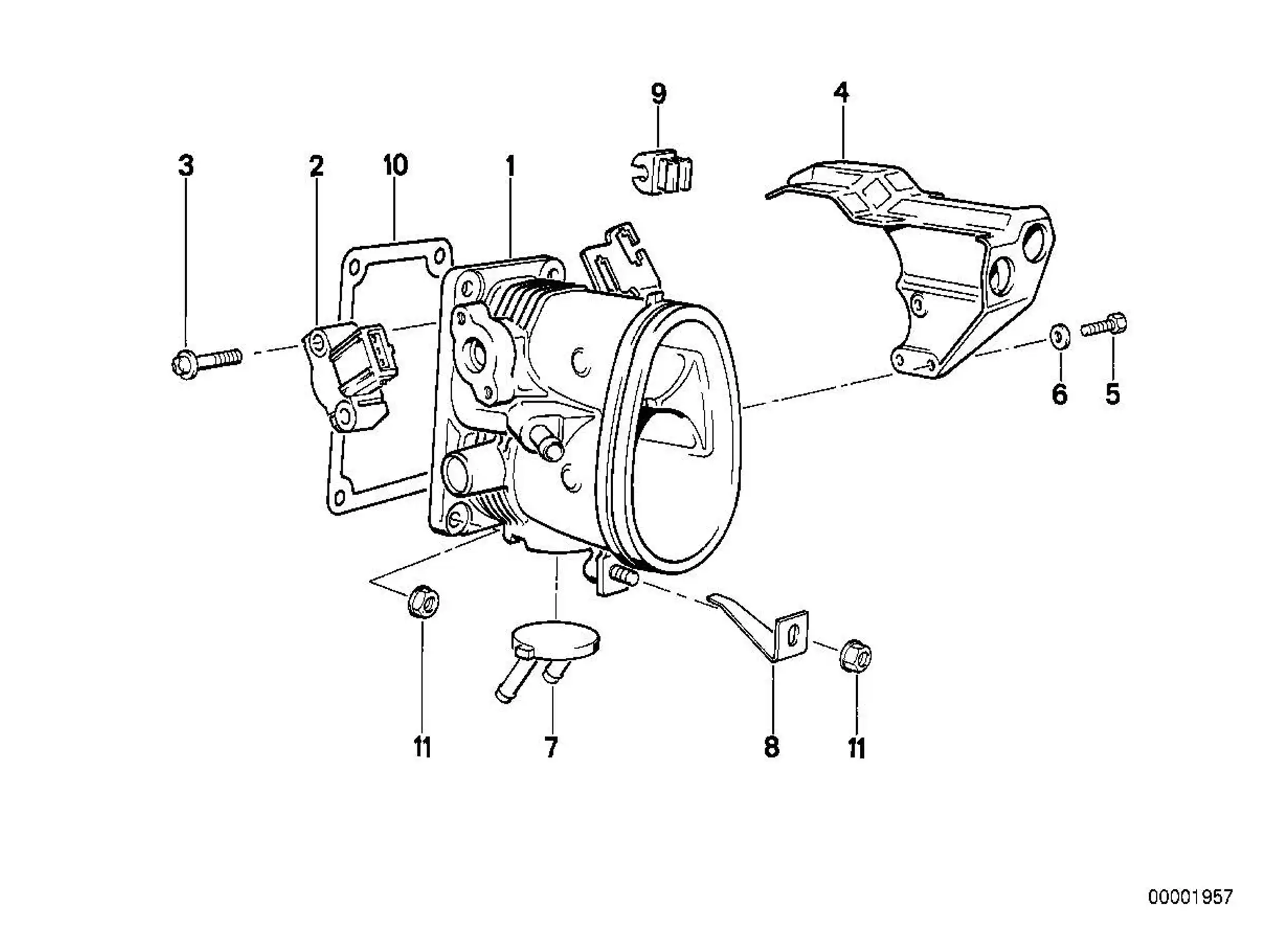BMW Drosselklappenschalter E30 E31 E32 E34 E36 E38 E39 13631721456