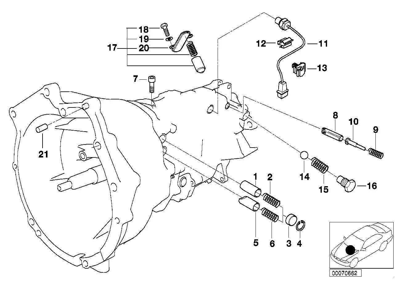 BMW Arretierbolzen E36 E39 E46 E52 23317501584 - Bildposition 08