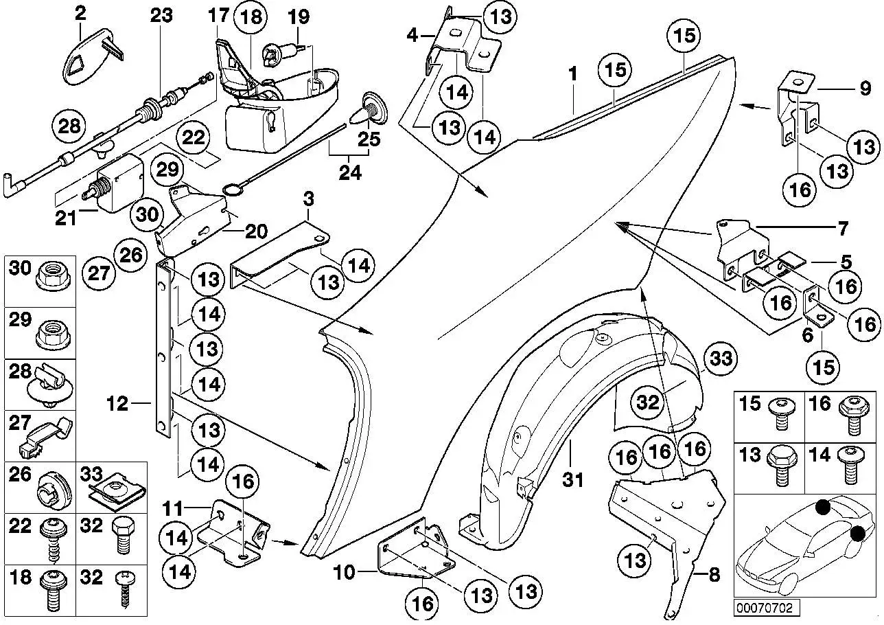BMW Stellantrieb E52 67118360193