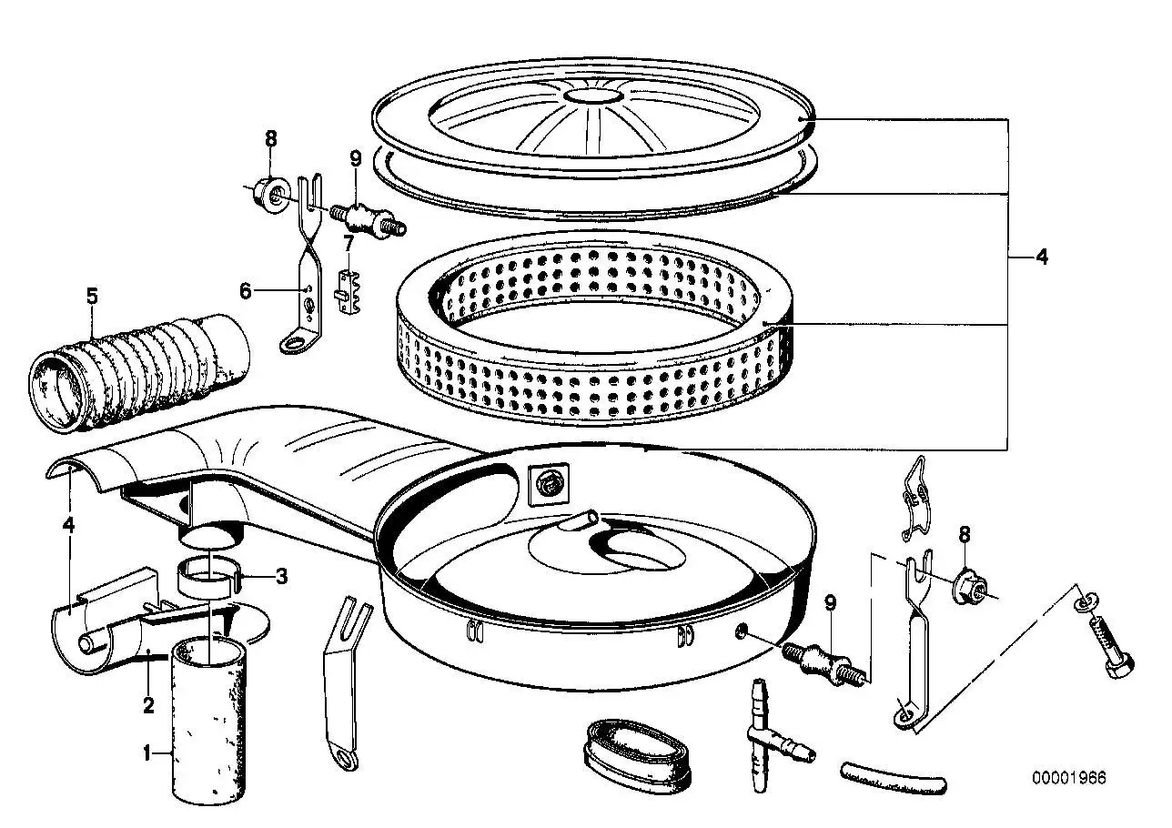 BMW Halter E12 E21 E23 E24 E28 E30 12121353672 - Bildposition 07