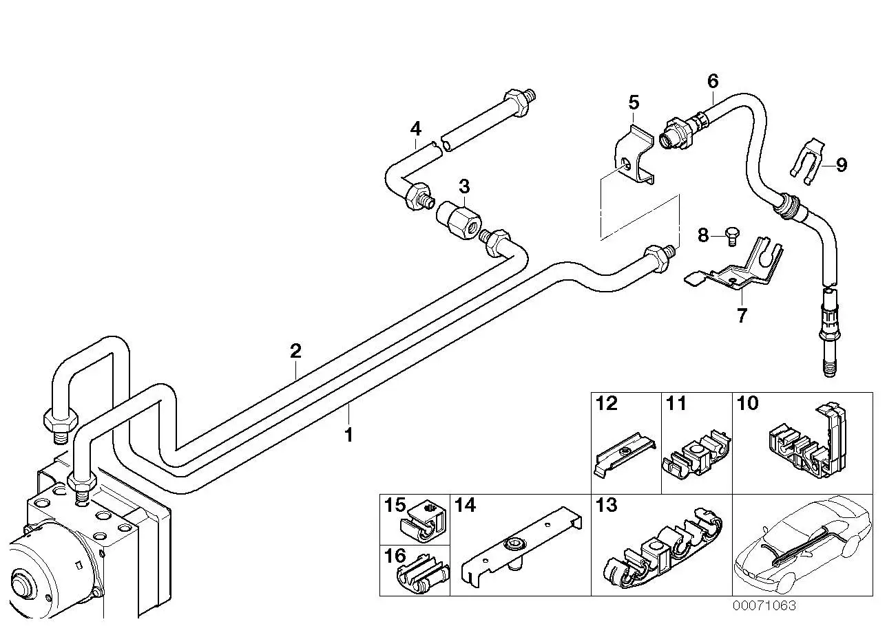 BMW Abstandshalter E46 34306756130 - 3er E46