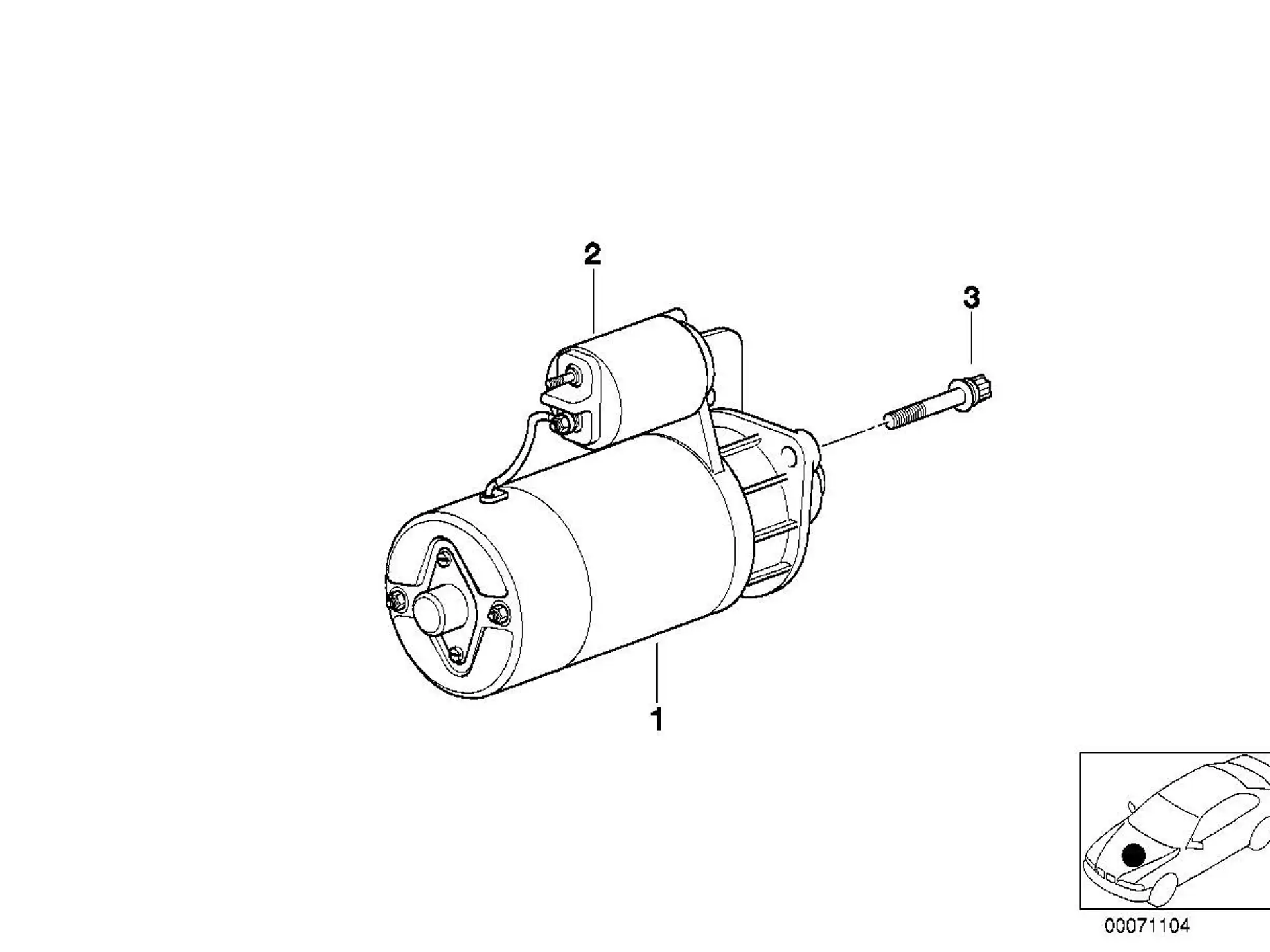 BMW Torxschraube E28 E30 E31 E32 E34 E36 E38 E39 E46 E53 E60 E61 E63 E64 E65 E66 E70 E71 E83 E85 E86 E87 E90 E91 E92 E93 F01 F02 07129904681