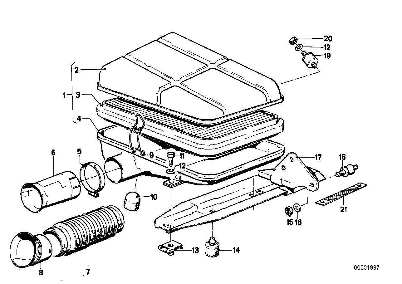 BMW Ansaugrohr E23 E24 E28 13711287327 - 5er E28, 6er E24, 7er E2