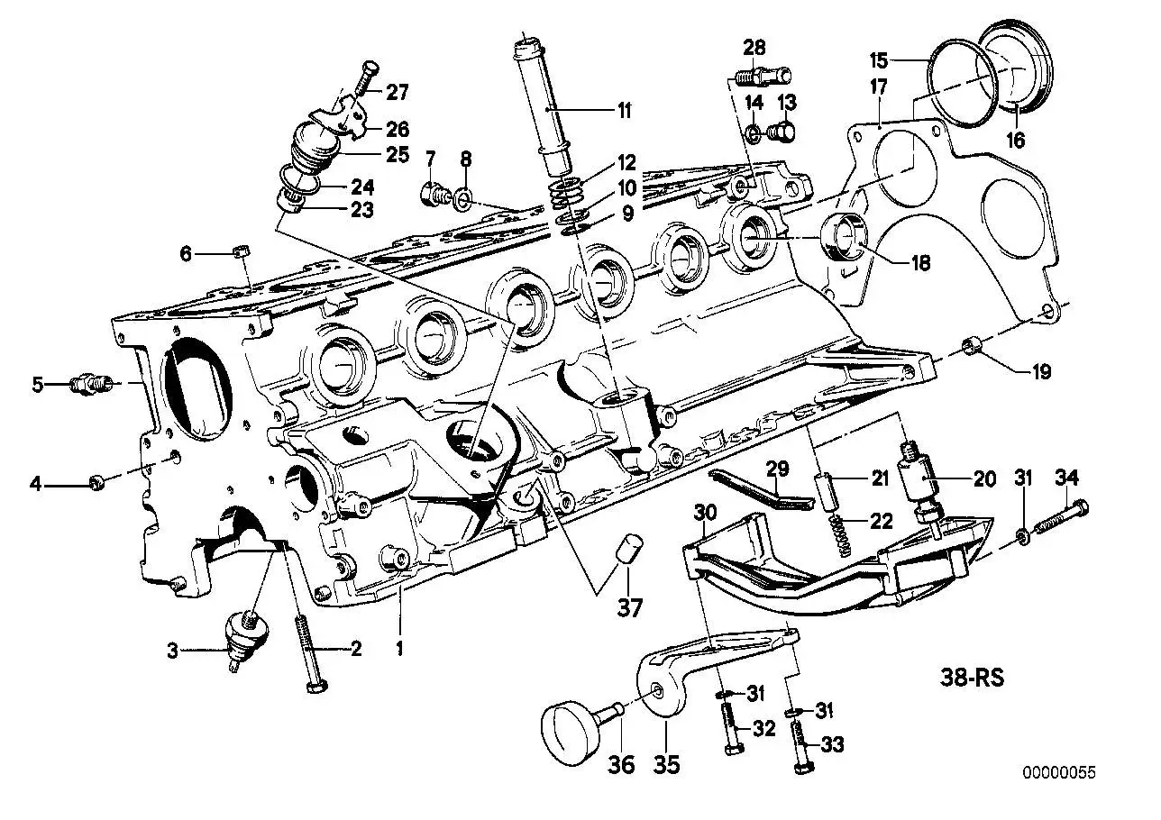BMW Verschlussdeckel E28 E30 E34 11111718873 - Bildposition 37