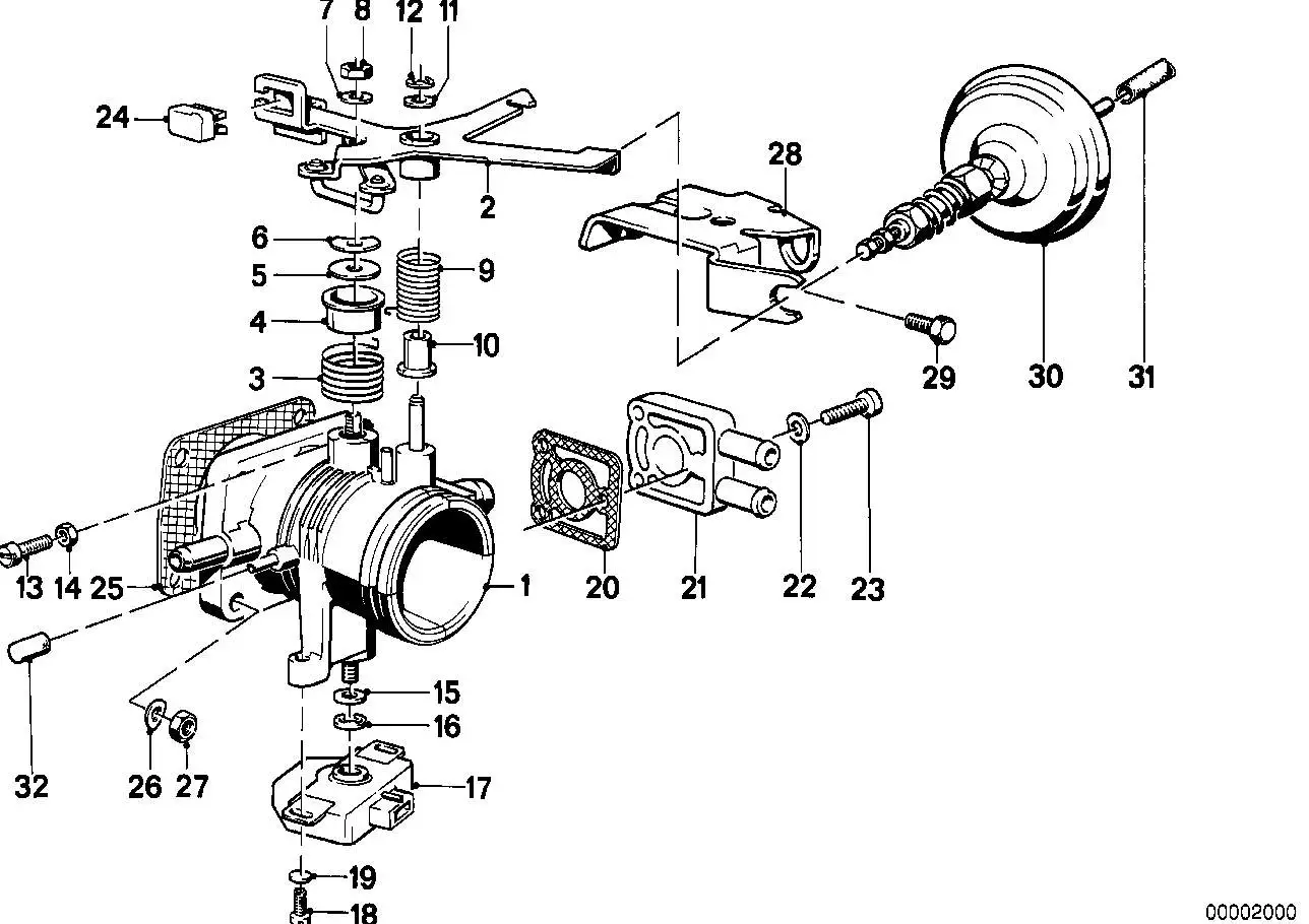 BMW Steuerdose E28 E30 13541289039