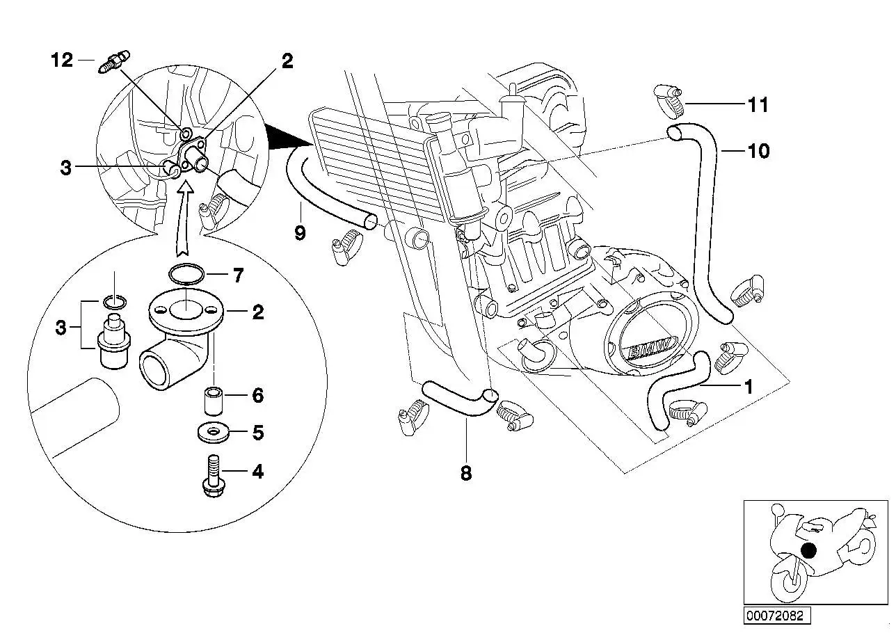 BMW Kühlmittelschlauch 17122345242 - Bildposition 09