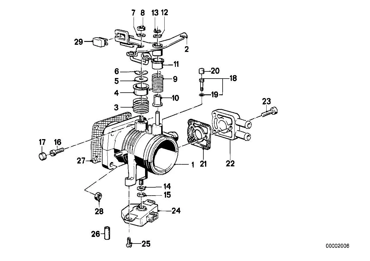 BMW Drosselklappenschalter E28 E30 E34 13631710559