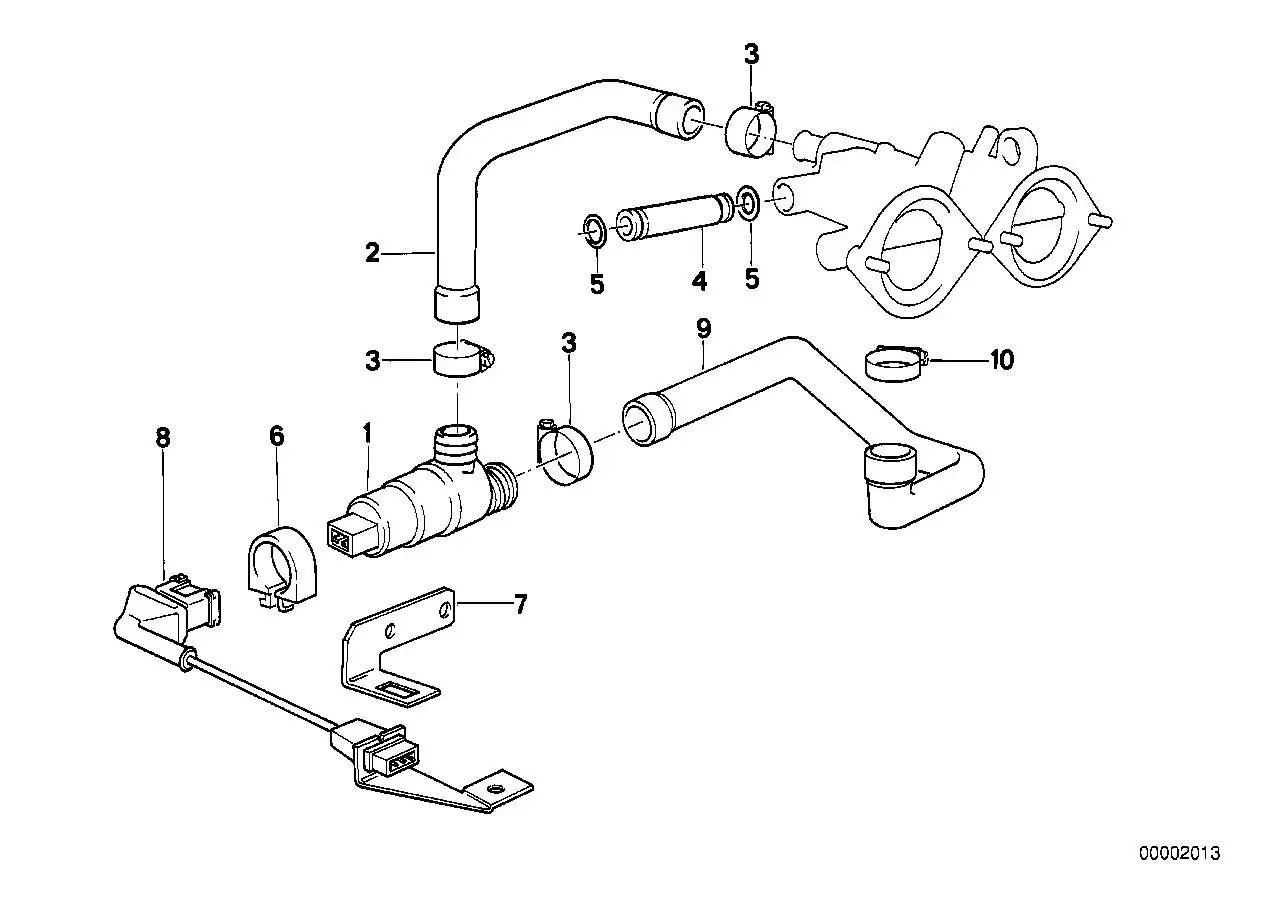 BMW Schlauch E34 13411312707