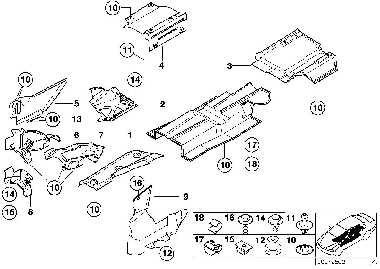 BMW Kabelhalter E36 E38 E39 E52 E70 E71 E87 E90 E91 F01 F02 F07 F