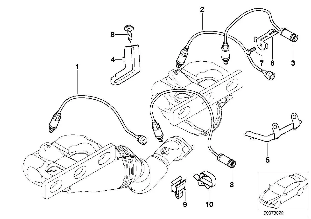 BMW Lambda-Regelsonde E38 E39 E46 E85 11781437586 - 3er E46, 5er