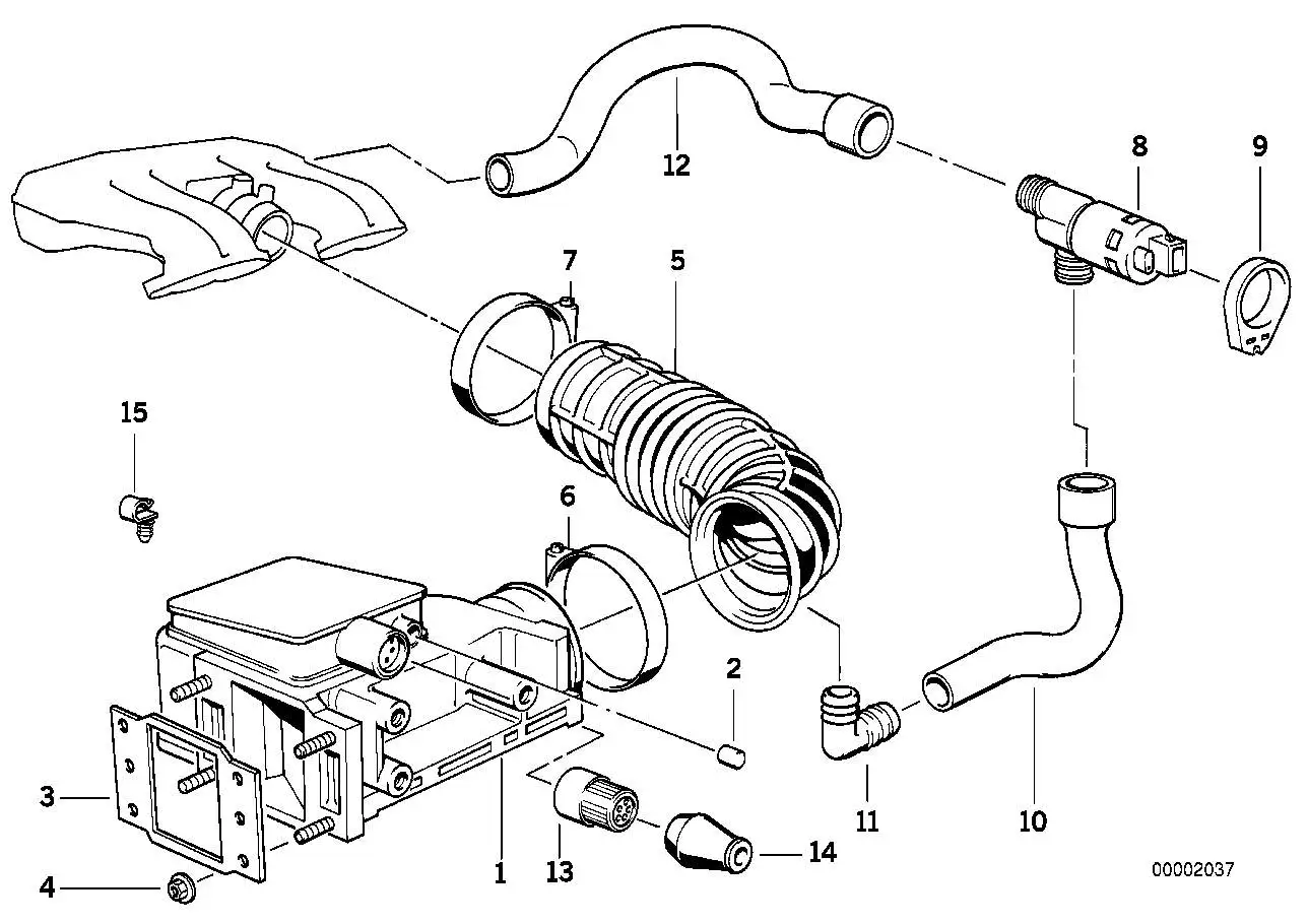 BMW Tülle E34 E36 12521737944