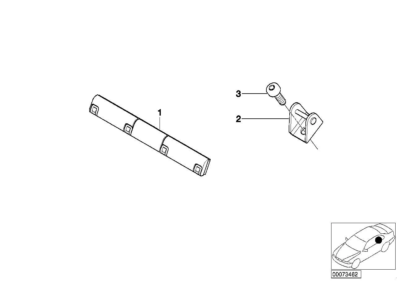BMW Halter Isofix aussen E46 72147006160
