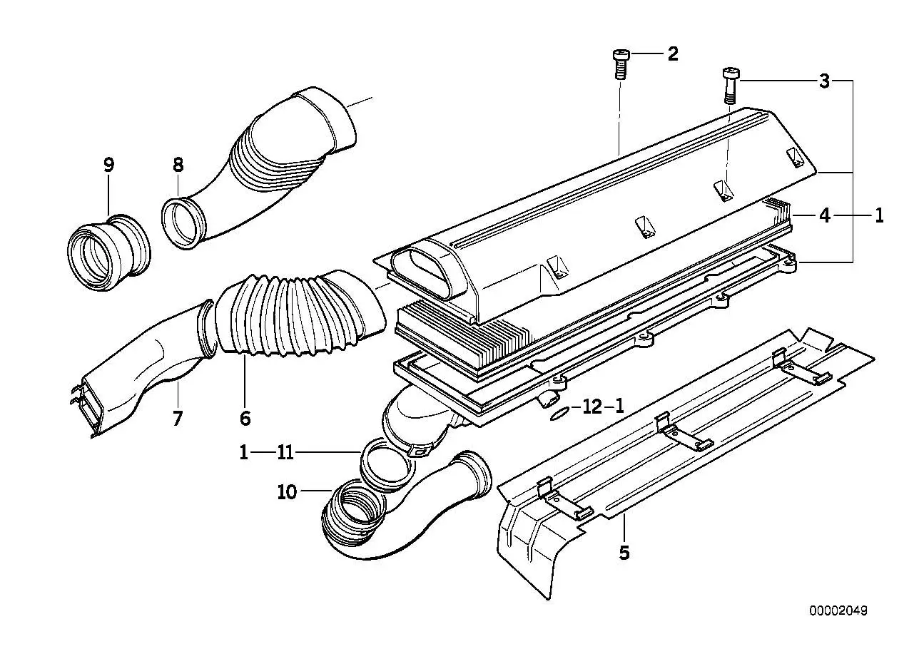 BMW Saugrohr E34 E36 13712243725
