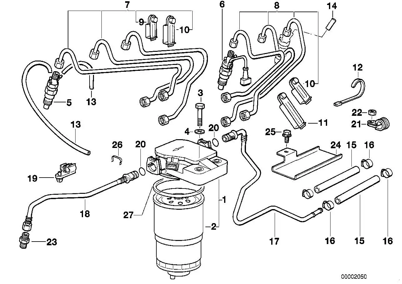 BMW Kraftstofffilter E34 E36 13322243653