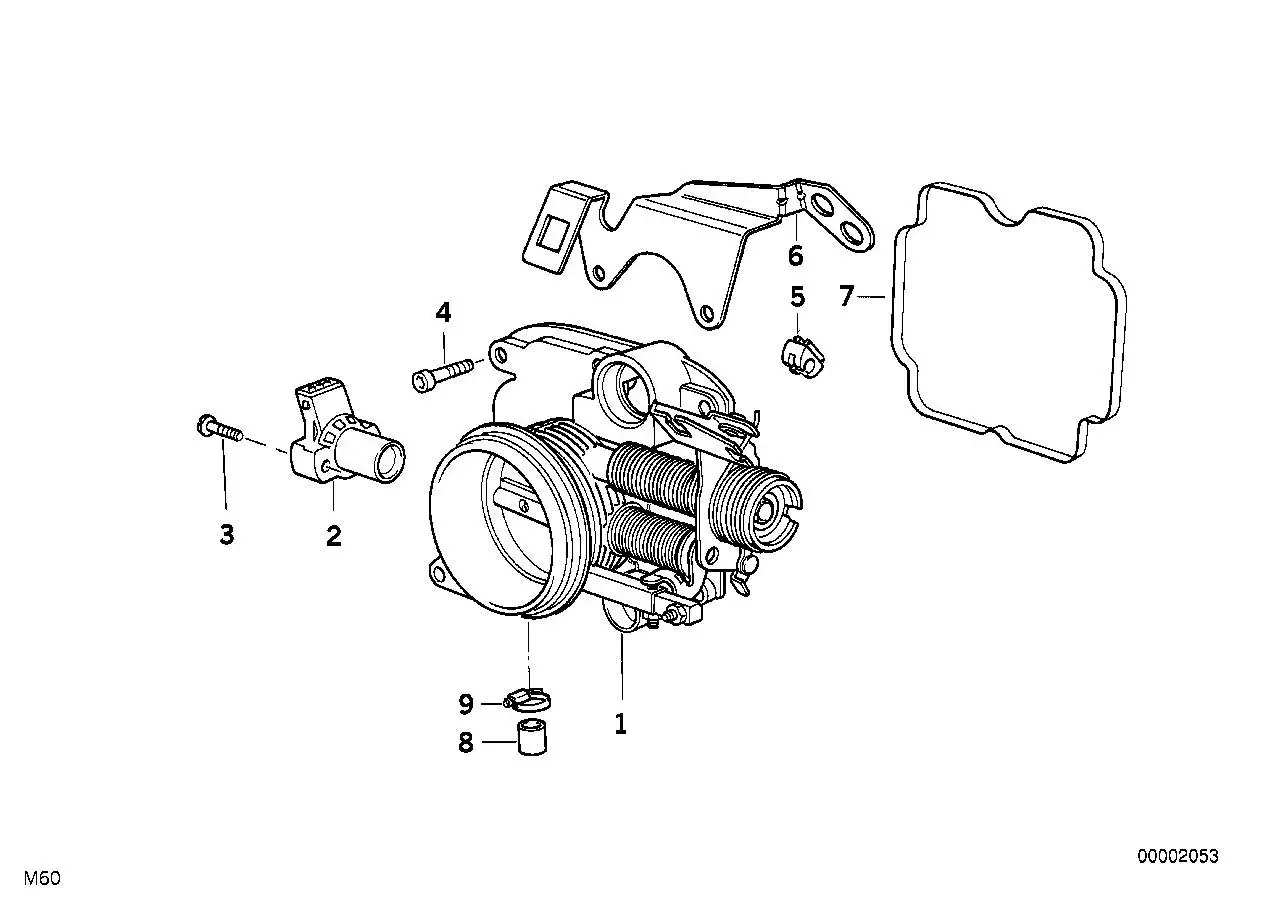 BMW Drosselklappenstutzen 13541747768 - Bildposition 01