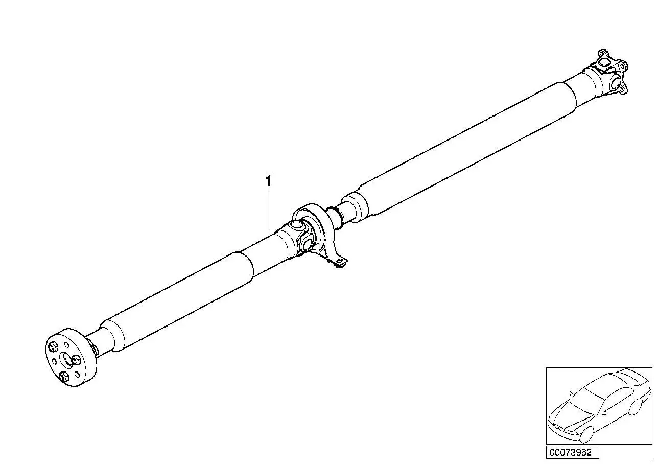 BMW Gelenkwelle Schaltgetriebe 26111229551 - Bildposition 01