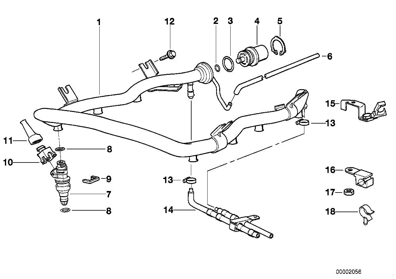 BMW Unterdruckschlauch E31 E32 E34 E38 E39 13537560069