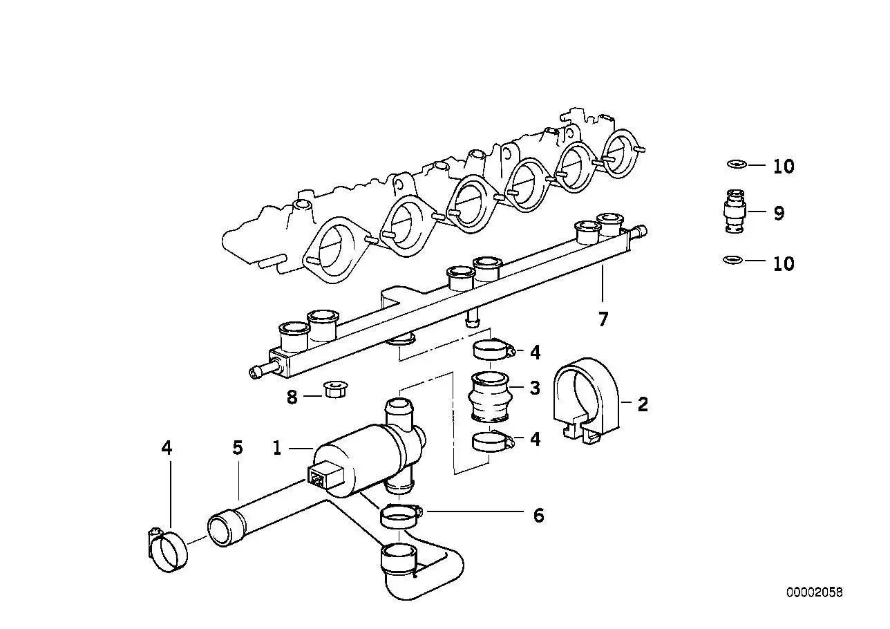 BMW Schlauch E34 13411317939