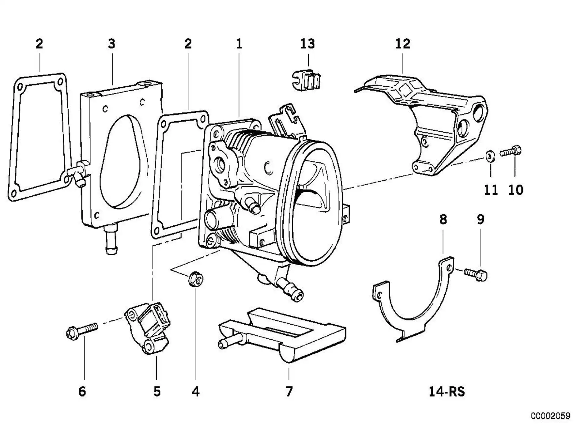 BMW Dichtung asbestfrei E30 E36 13541743261