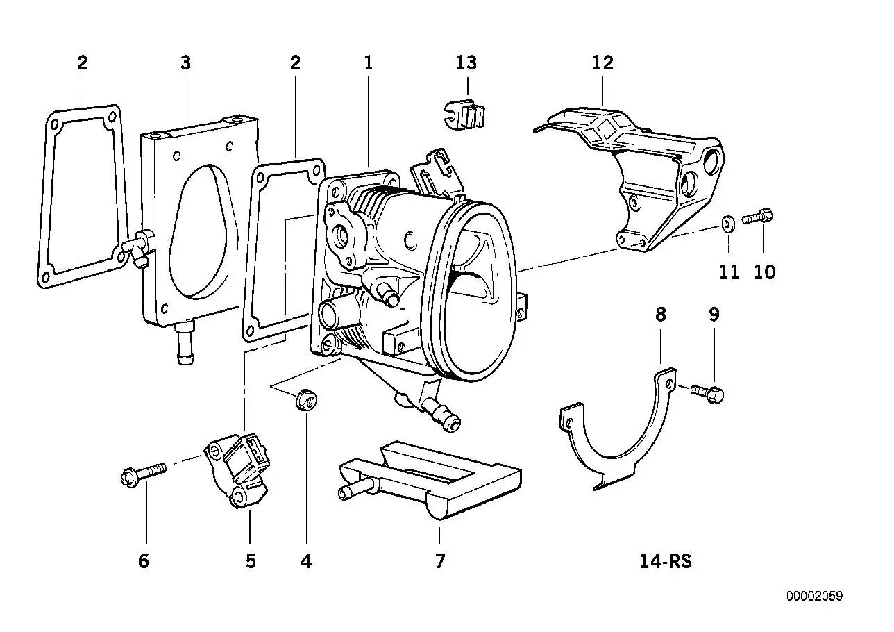 BMW Dichtung asbestfrei E30 E36 13541743261 - Z1 E30, Z3 E36
